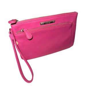 Nine West fuchsia pink wristlet